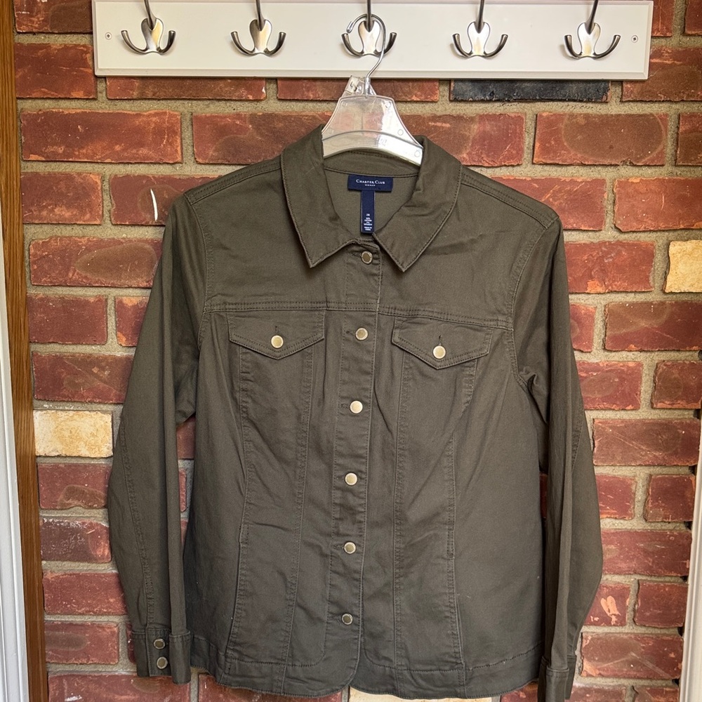 Charter Club Khaki Utility Jacket